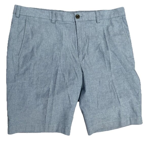 Brooks Brothers Men's Bermuda Shorts Blue  SZ 36 inseam 11 Resort Classic Preppy - Picture 1 of 3